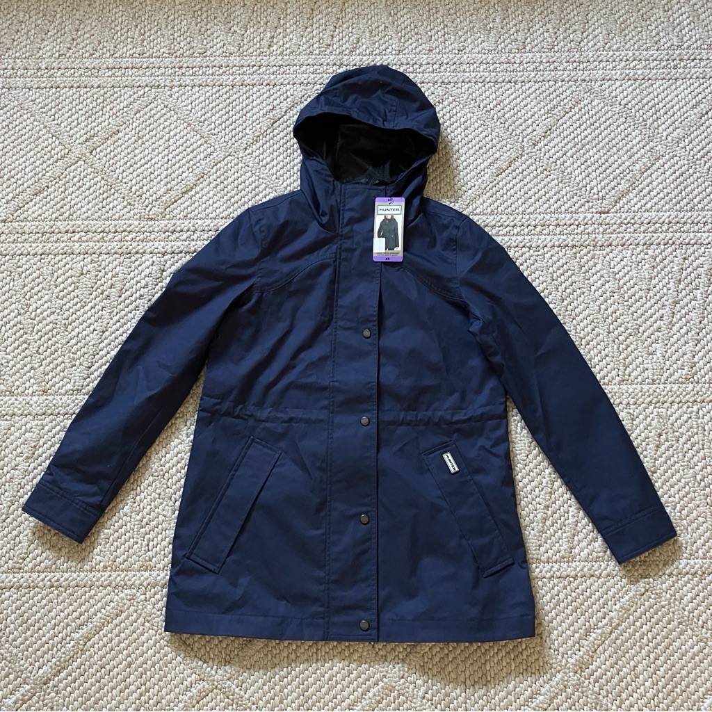 Hunter Womens WaterRepellent Short Rain Jacket